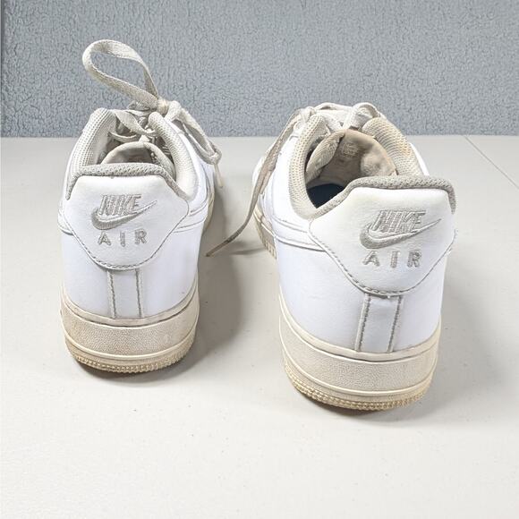 Nike Air Force 1 Low Shoes Mens 11 White Leather Sneakers Classic 315122-111 AF1 - Picture 6 of 7